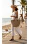 Classic Straw Beach Bag – Minimalist Stylish Summer Tote Bag - 2