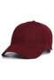 Burgundy Sports Hat with Adjustable Back Burgundy Solid Color Women's Hat Cap - 4