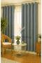 Indigo Velvet Rustic Velvety Fabric Curtain - 2