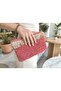Handmade Paper Rope Raffia Clutch Bag - with Zipper and Wrist Strap - 18X28 cm