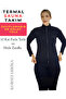 Plus Size High Collar Long Sleeve Sweating Slimming Fat Burning Sauna Thermal Suit - 4