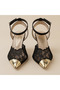 Dantele Metal Toe Detailed Lace Heel Shoes - 4