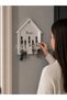 Key Hanger Rack Home Type Door Side Key Holder with 5 Hangers Decorative Design - 2