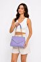 Women's Three-Compartment Gold Chain Strap Quilted Embroidered Shoulder Bag - 3