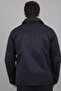 Diagonel Fabric Collared Zippered Seasonal Coat Pldp 3031_60391 - 8