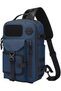 9737 Water-Resistant Tactical Sling Bag for Men, Oxford Crossbody Chest Bag with 11-Inch Tablet Pocket, Blue