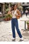 MAVİ GENİŞ PAÇA JEANS