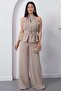 Halter Neck Buckle Waist Jumpsuit Grs3944 - 3