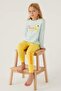 3401 Premium Waitress Girl's Endless Cotton Comfortable Fit Long Sleeve Pajama Set - 3