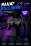 PS3 Uyumlu Kablosuz Dual Analog Oyun Kolu – Wireless Controller Gamepad - 5