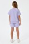Girl's short set, double yarn, 100% cotton - 4