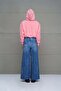 Pink Crop Hooded Sweatshirt 18259 - 5