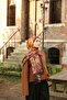 Noa Batik Patterned Shawl - Bitter Brown-Camel - 2