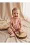 100% Cotton Muslin Baby Romper - Heart Pattern, Floral Detail Summer Baby Outfit - 3
