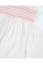 Girl's Pleated Floral Embroidered Skirt 2-8 Years White - 3
