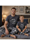 Father Son Cotton Soft Lycra Summer Short-Sleeve Pajama Set - 2