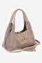 Nora Genuine Suede Shoulder Bag with Metal Buckle - 3