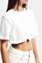 İts Basic Women's Crop Balloon Fit T-Shirt - 4