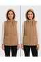 Women's Hooded Puffer Vest with Zipper Capitone - 2