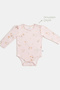 Modal Cotton Newborn Baby Long Sleeve Snap Fastener Bodysuit L Farmyard - 8