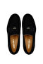 Men's Genuine Leather Black Suede Loafer Shoes - 5