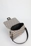 Women's Mink Black Clamshell Lock Detailed Shoulder and Crossbody Bag Velux - 6