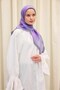 وشاح فيلورا بنمط سيس رمادي فاتح 90×90 - 2