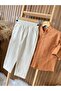 Boy's Linen Trousers and Collared Shirt Double Set - 5