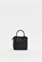 Zippered satchel bag black - 4