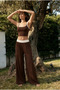 Women's Klay Soft Modal Garnished Crop Pants Set - 2