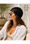 Hand Knitted Mesh Look Bandana Beanie - 3