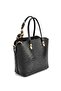 Women's Scarf Bag with Hand Shoulder Strap, 3 Compartments, Soft Leather - 3