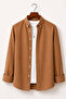 100% Cotton Linen, Breathable, Light Textured, Button-Up Collar, Men's Linen Shirt