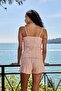 Kimberly pointelle rope strap tank top pajama - light pink - 8