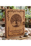 Wooden Book Box with Tree of Life Design - Mother's Day Gift Decorative Memory Box - 2
