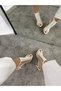 White Women's Transparent Heeled Shoes - 7