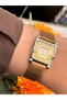 Brown Leather Cord Blue Case in Stylish Gift Box, Mini Style Women's Wristwatch+Bracelet - 7