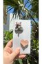Baby Gray Teddy Bear Heart Hair-Free Baby Hair Clip Set - Baby Hair Clip That Doesn'T Hurt Hair - 4