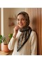 وشاح قطني غير لامع بنمط OCHRE مقاس 90×90 سم - 2