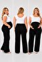 Plus Size Maternity Straight Leg Jeans - Flexible Soft Textured Jeans with Abdominal Support and Adjustable Waist - 4