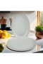 Boneluz 2 Pieces 24 cm Kayık Tabak Salad Plate (Unplated - Plain Edge) - 5