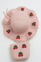 Gift Set for Girls with Cherry Figure, Powder Pink Straw Hat and Bag |   Suit for Summer Beach - 3