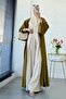 Premium Volan Kol Diana Abaya – Oil Green - 8