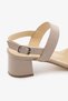Mink Genuine Leather Casual Heeled Shoes Women's Sandals - 7