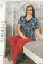 Plus Size Red Navy Blue Cream Short Sleeves 1 Piece Quality Practical Beautiful Stylish - 4