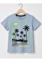Children's Short Sleeve T-Shirt Blue - 3