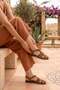 Della Tokali Genuine Leather Women's Sandals Tan - 2