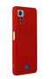 Ilkeshop New Redmi Note 11 Pro Case Kelvin Silicone with Business Card Holder (132828) - Red - 2