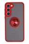 Ilkeshop New Galaxy S23 Plus Case Montreal Silicone Cover with Ring (151841) - Red