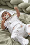 Natural Modal Cotton Newborn Double-Breasted Bodysuit Short Sleeve Snap Fastener Kimono Bodysuit L Forest